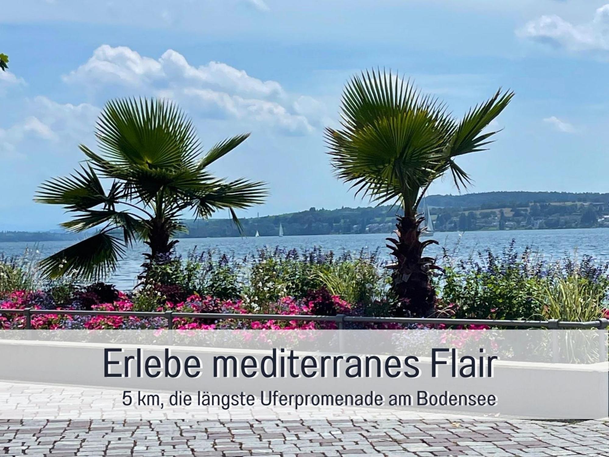 Penthouse - 3 Schlafzimmer- Sonnige Dachterrasse -Whirlpool & Alpenblick - Perfekt Fuer Romantik Oder Familienurlaub Mit Kind, Hund Willkommen - By Ferienwohnenamsee - 위버링겐 외부 사진