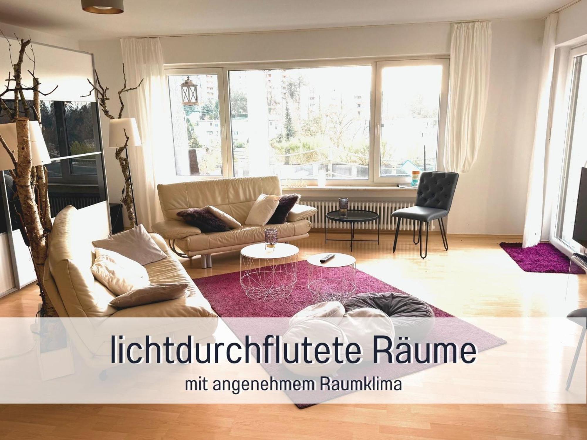Penthouse - 3 Schlafzimmer- Sonnige Dachterrasse -Whirlpool & Alpenblick - Perfekt Fuer Romantik Oder Familienurlaub Mit Kind, Hund Willkommen - By Ferienwohnenamsee - 위버링겐 외부 사진